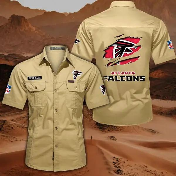 Atlanta Falcons Men’s Short Sleeve Cargo Shirts New 2025 AZBT2DCGS000002