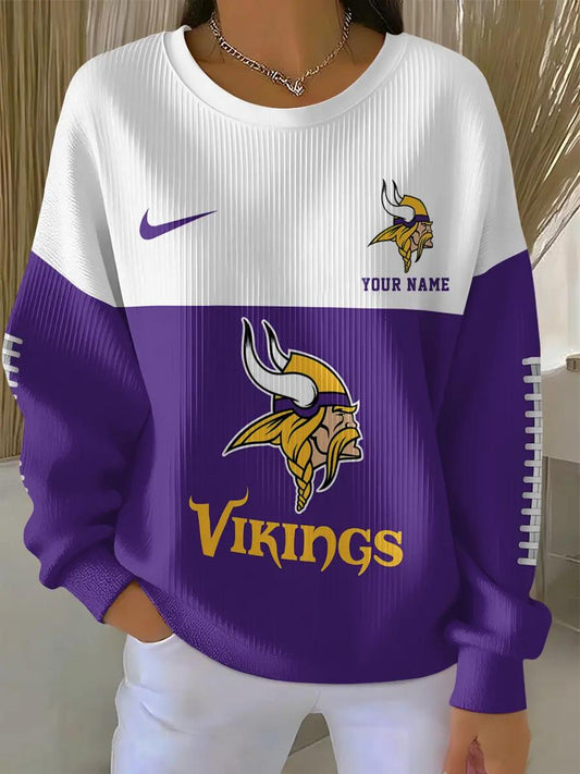 Minnesota Vikings Women’s Knit Sweatshirt EM104