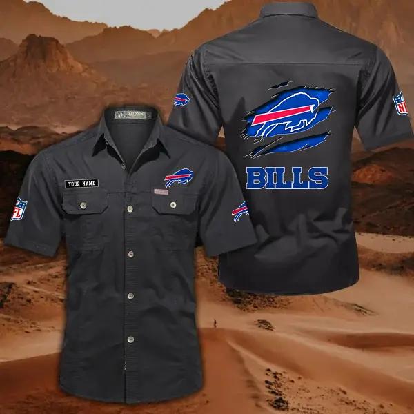 Buffalo Bills Men’s Short Sleeve Cargo Shirts New 2025 AZBT2DCGS000004