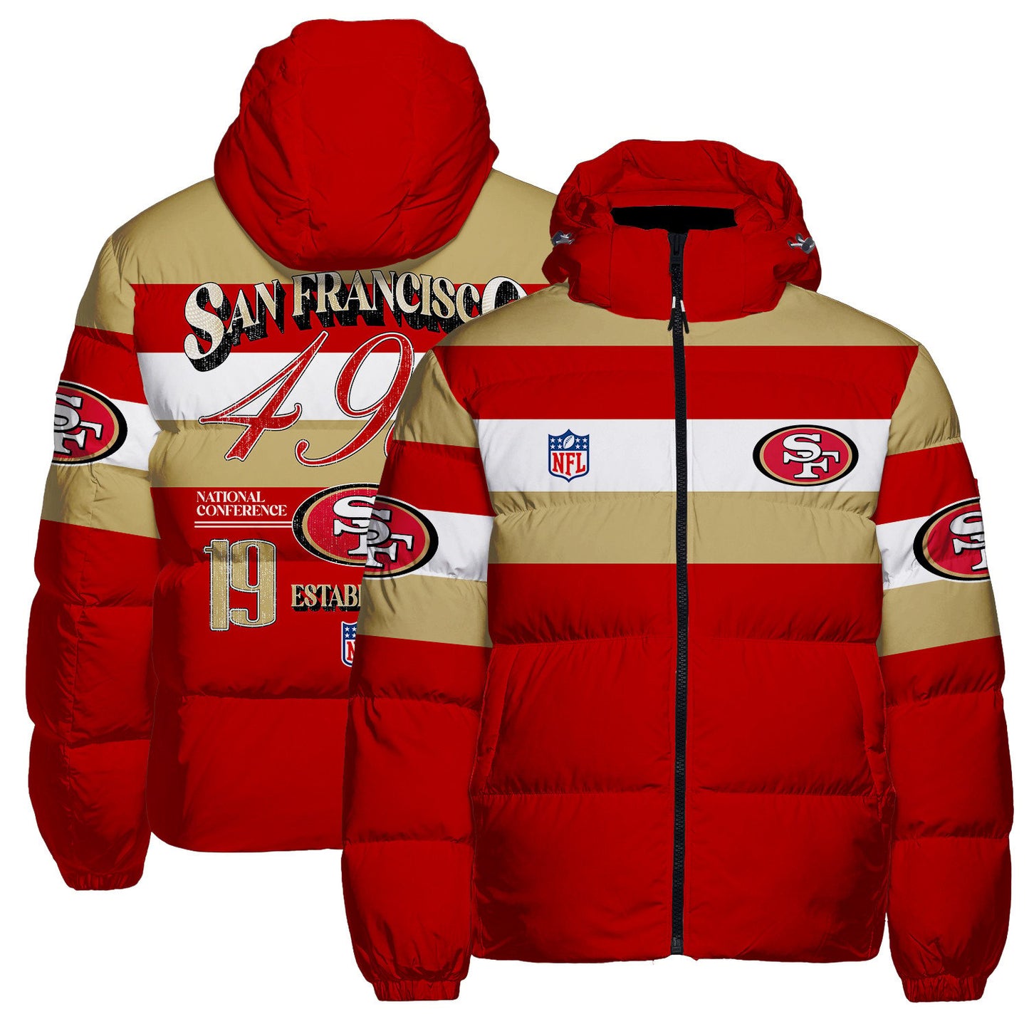 San Francisco 49ers CozyCloud Down Jacket AZBTDWJ000391