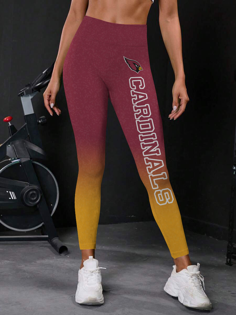 Arizona Cardinals High Waist Push Up Printed Leggings (2)