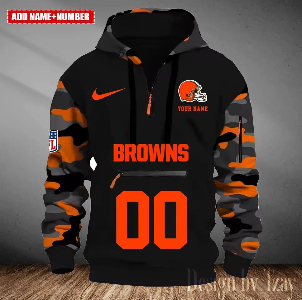 Cleveland Browns Camouflage Hooded Sweatshirt HA07