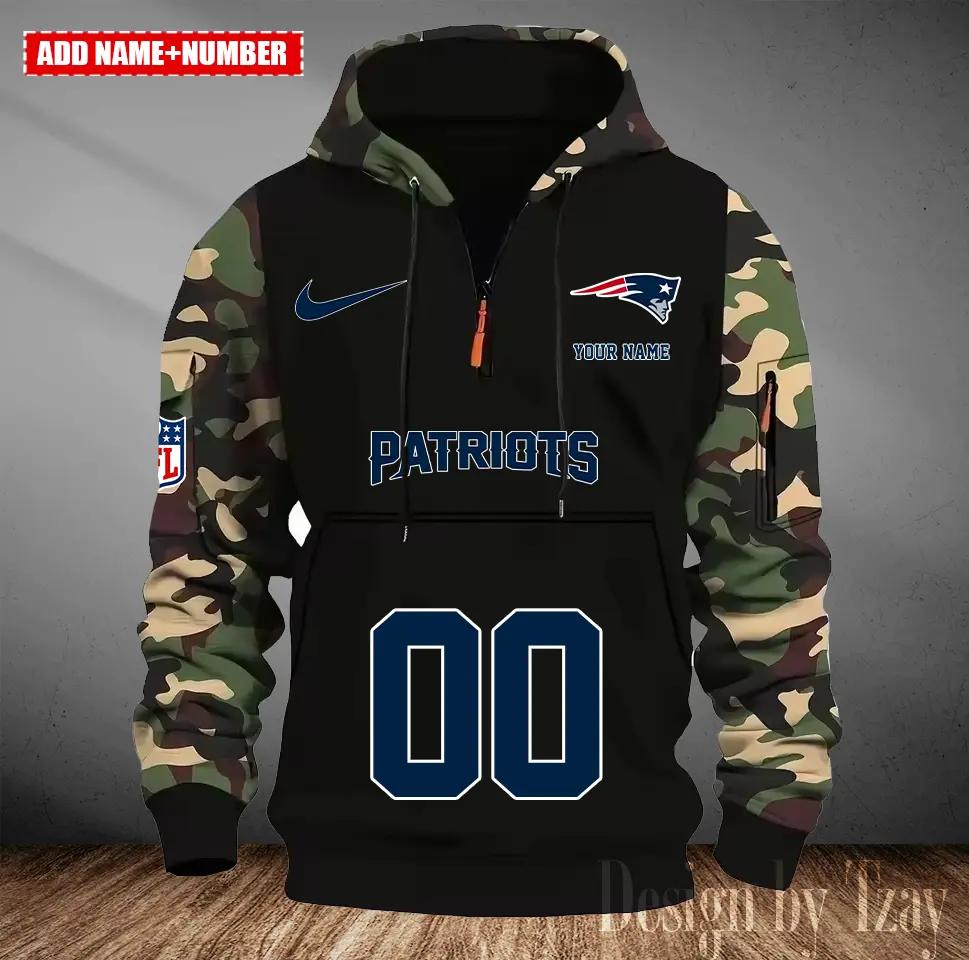 New England Patriots Camouflage Hooded Sweatshirt HA22