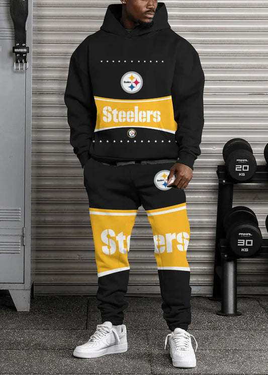 Pittsburgh Steelers Combo Pullover Hoodie And Sweatpants AZBTPHSP000390