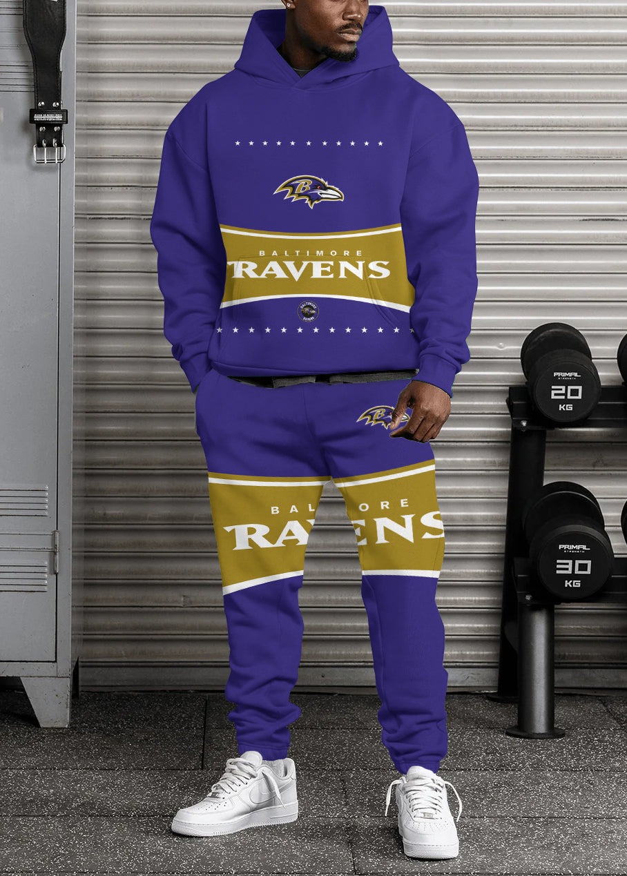 Baltimore Ravens Combo Pullover Hoodie And Sweatpants AZBTPHSP000287