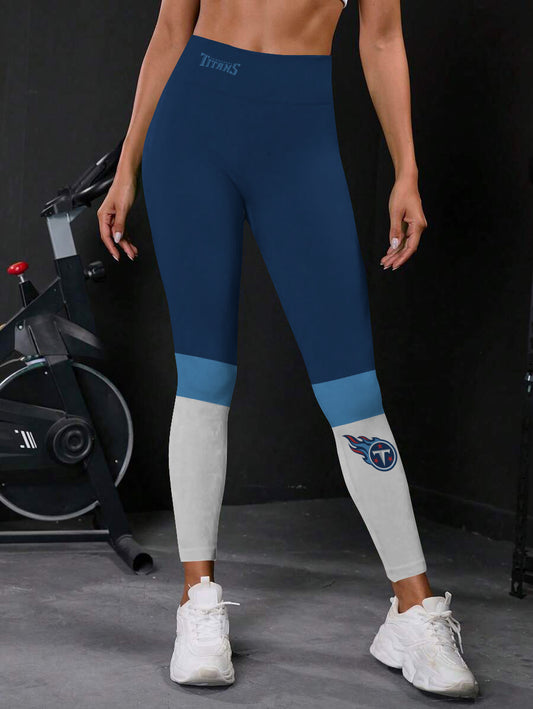 Tennessee Titans High Waist Push Up Printed Leggings