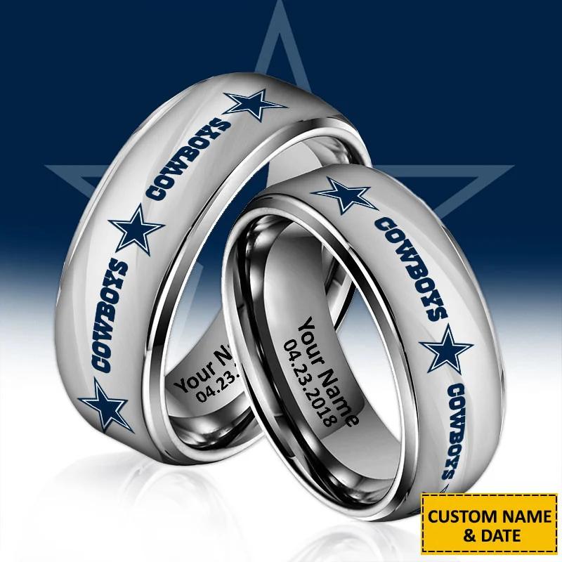 Dallas Cowboys Special Stainless Ring Custom Name AZBTSR000042