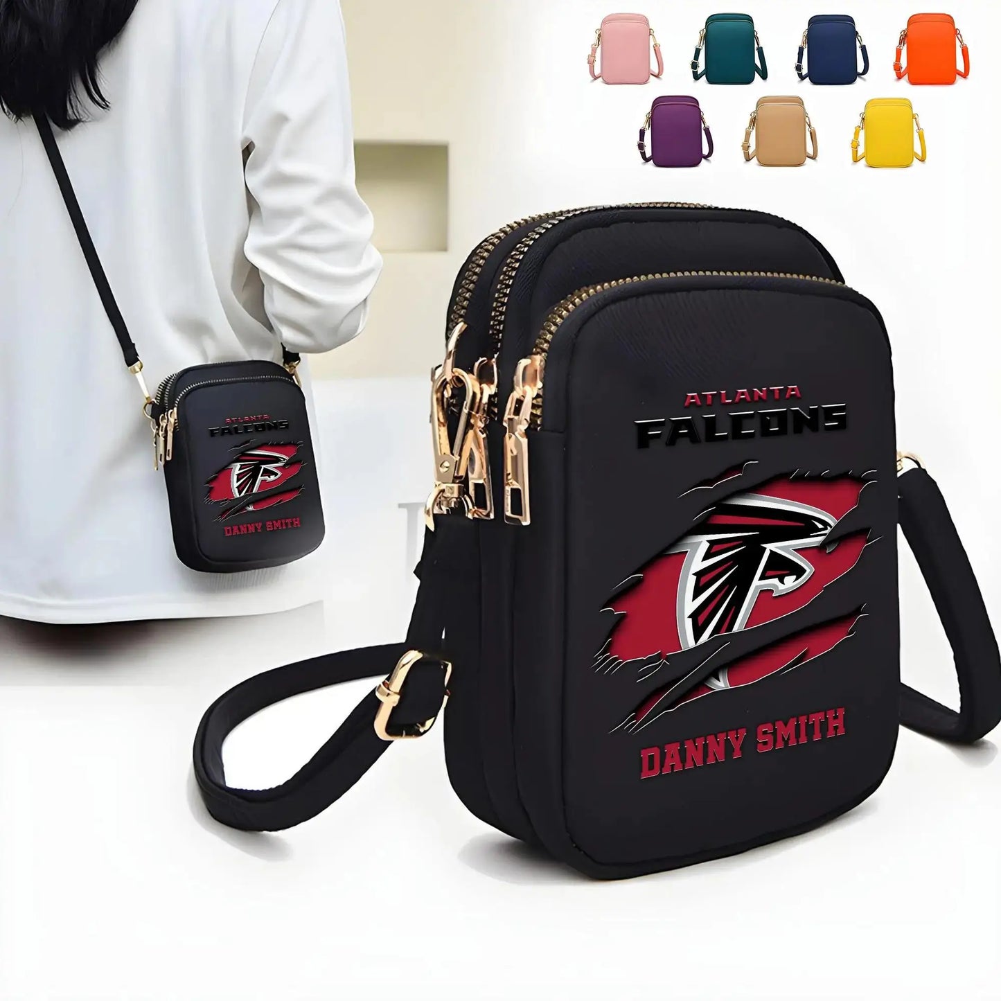 Atlanta Falcons Mini Crossbody Bag for Women New Trending 2025 AZBT2DMCB000004