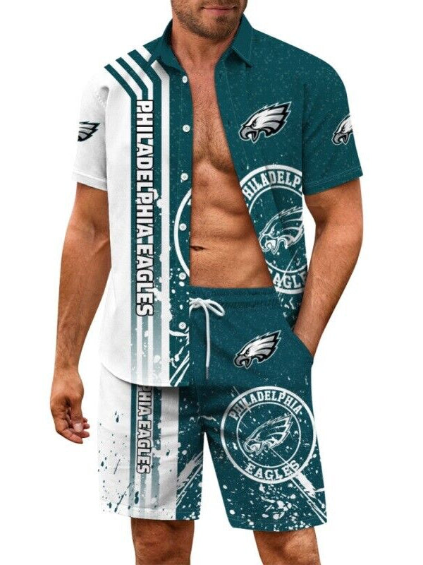 Philadelphia Eagles Combo Hawaiian Shirt and Shorts AZBTHWSS000104