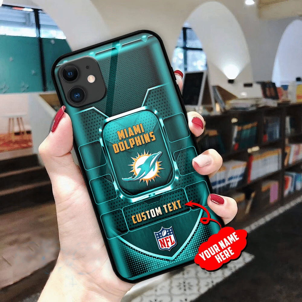 Miami Dolphins Personalized Phone Case BG40