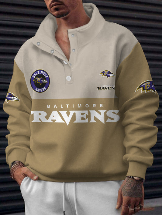 Baltimore Ravens Casual Colorful Stand Collar Sweatshirt AZBTSCSW000562
