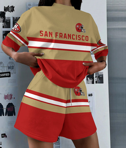 San Francisco 49ers Limited Edition Top And Shorts Two-Piece Suits (2)
