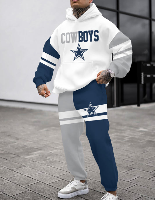 Dallas Cowboys Combo Pullover Hoodie And Sweatpants AZBTPHSP000002