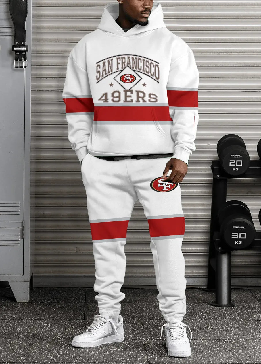 San Francisco 49ers Combo Pullover Hoodie And Sweatpants AZBTPHSP000183