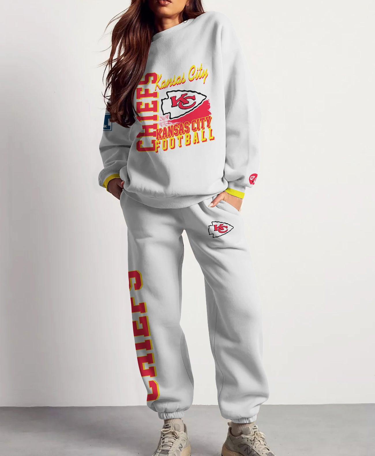 Kansas City Chiefs Combo 3D Sweatsuit and Sweatpants Unisex CBSP101