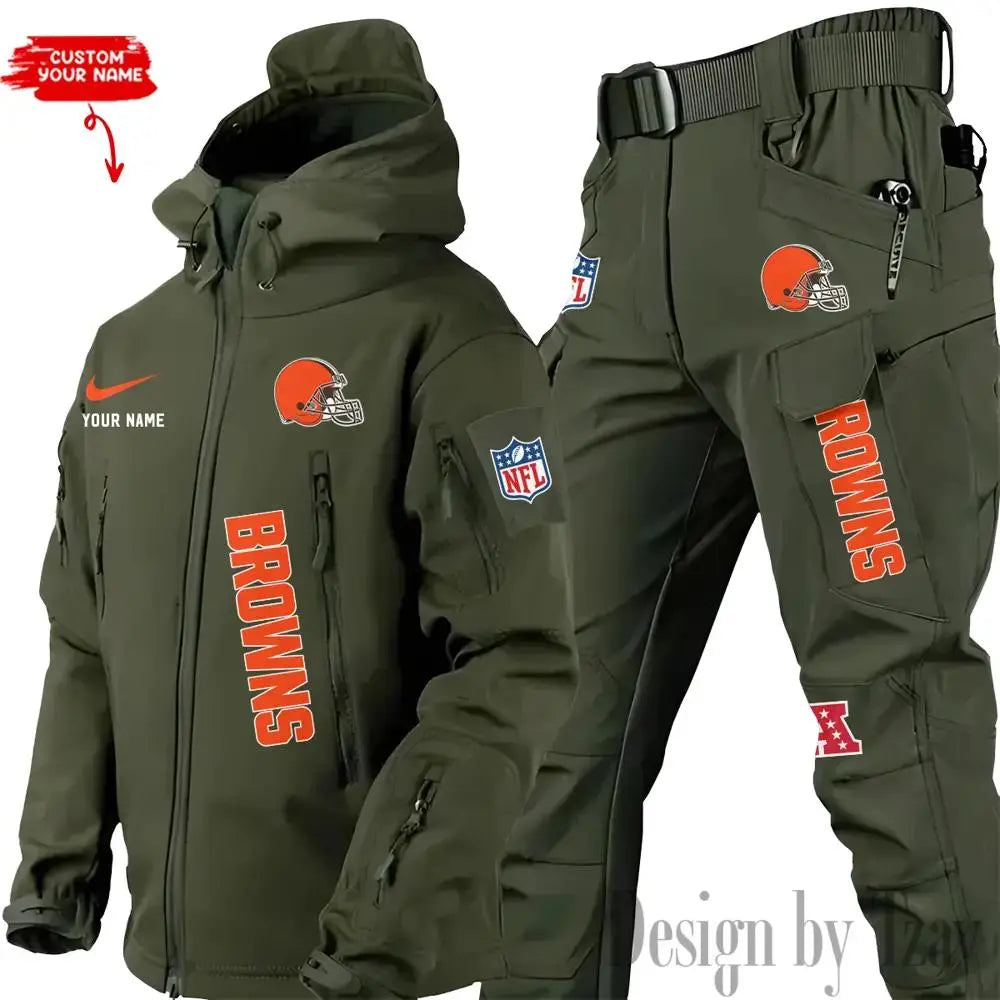 Cleveland Browns Outdoor Jacket and Pants 000056