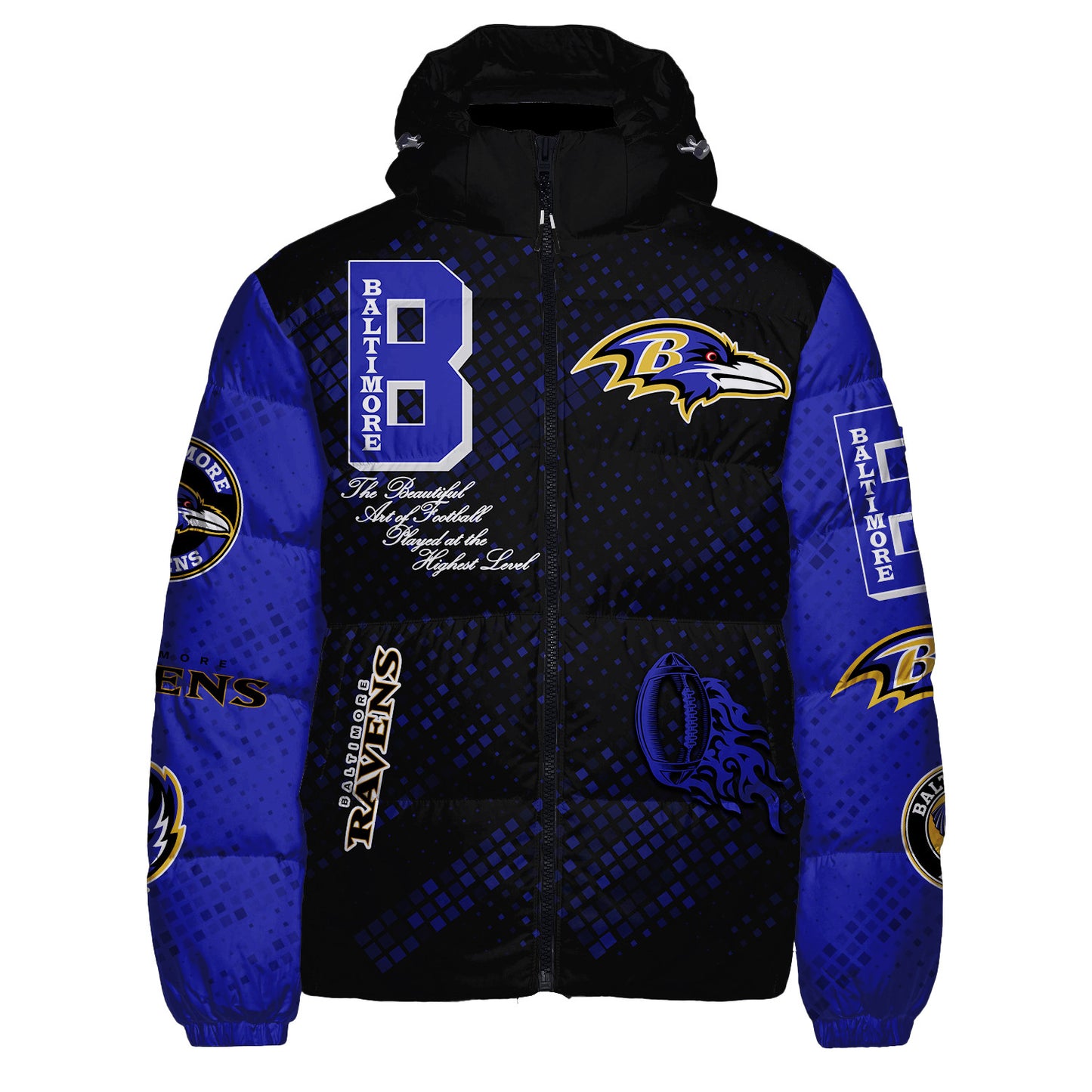 Baltimore Ravens CozyCloud Down Jacket AZBTDWJ000056