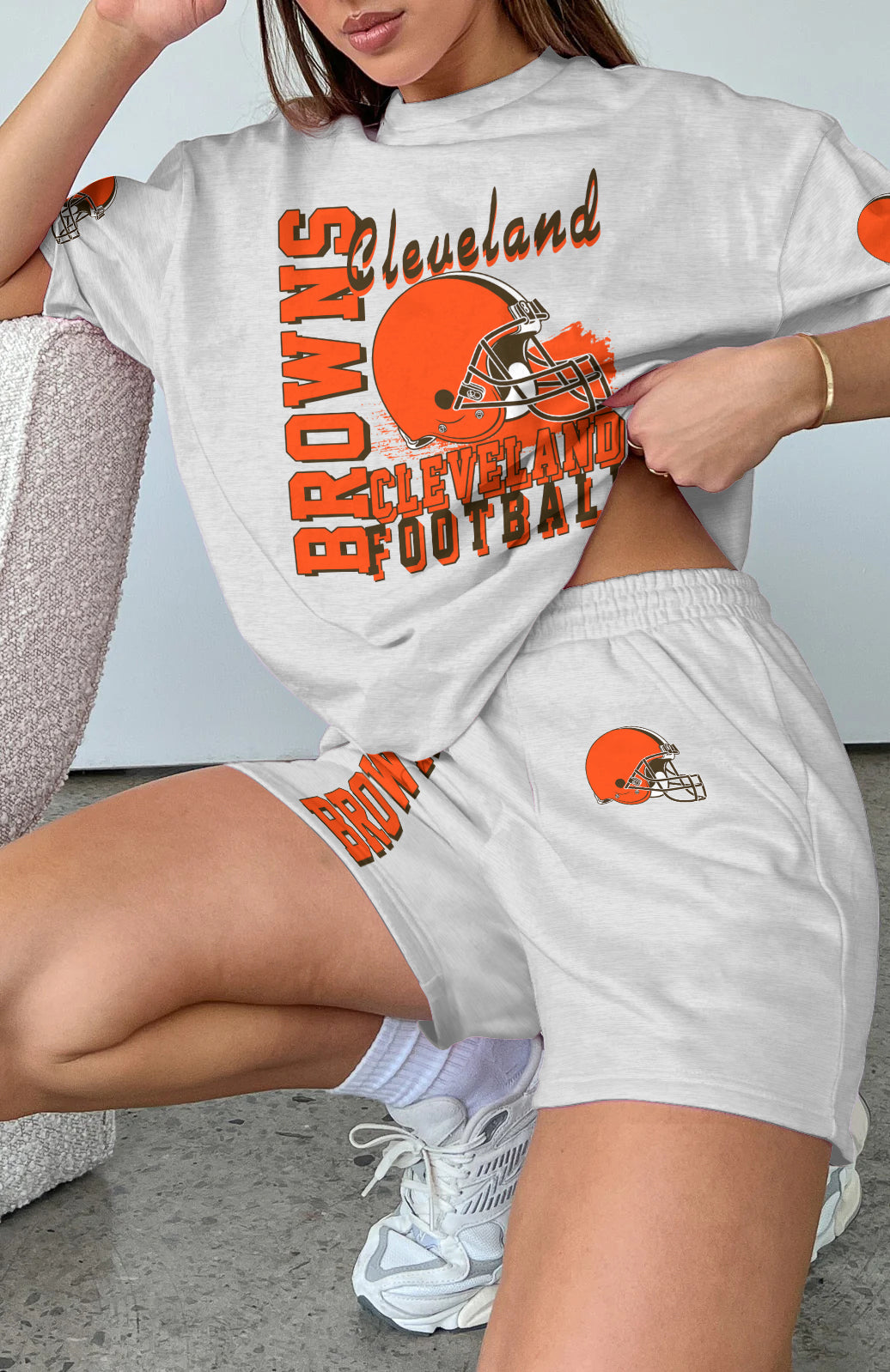 Cleveland Browns Limited Edition Top And Shorts Two-Piece Suits (2)