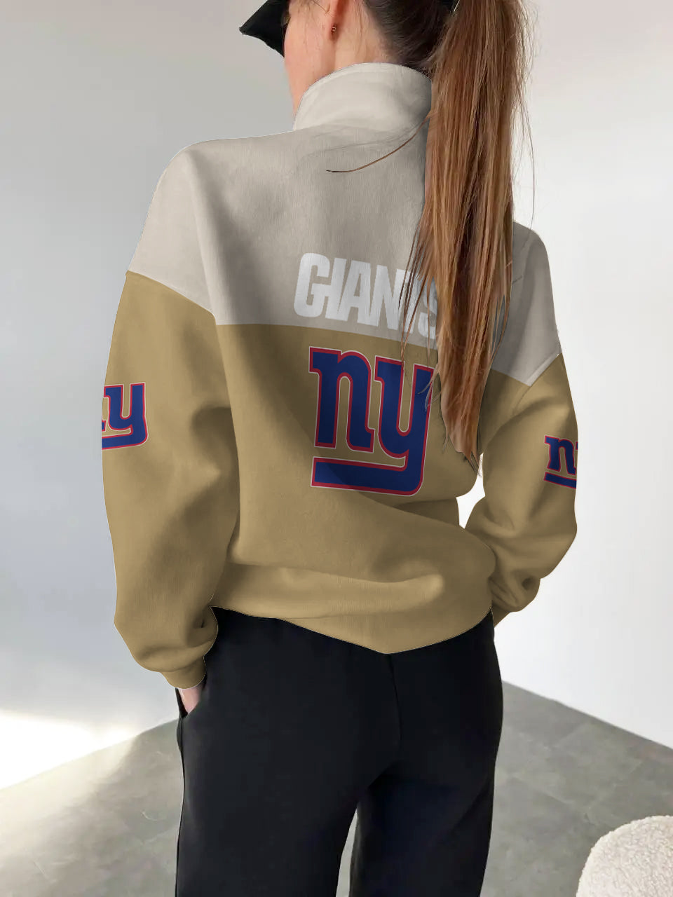 New York Giants Casual Colorful Stand Collar Sweatshirt AZBTSCSW000497