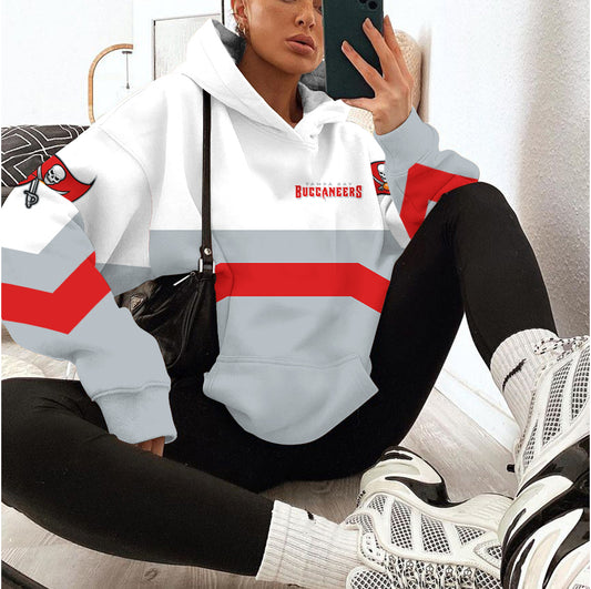Tampa Bay Buccaneers Printed Hooded Pocket Pullover Hoodie AZBTPH000004