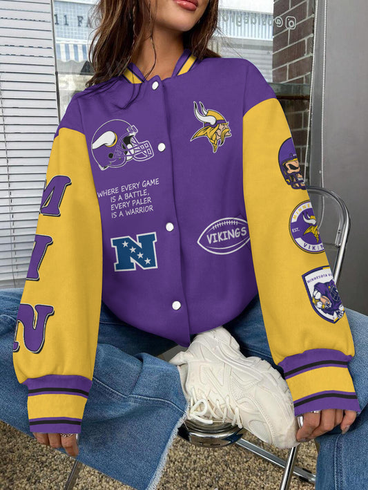 Minnesota Vikings National Football League Varsity Jacket AZBTVJK000596