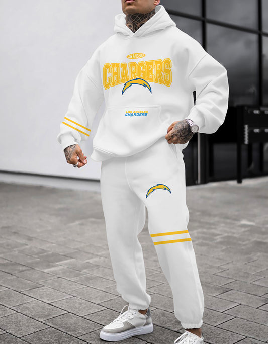 Los Angeles Chargers Combo Pullover Hoodie And Sweatpants AZBTPHSP000475