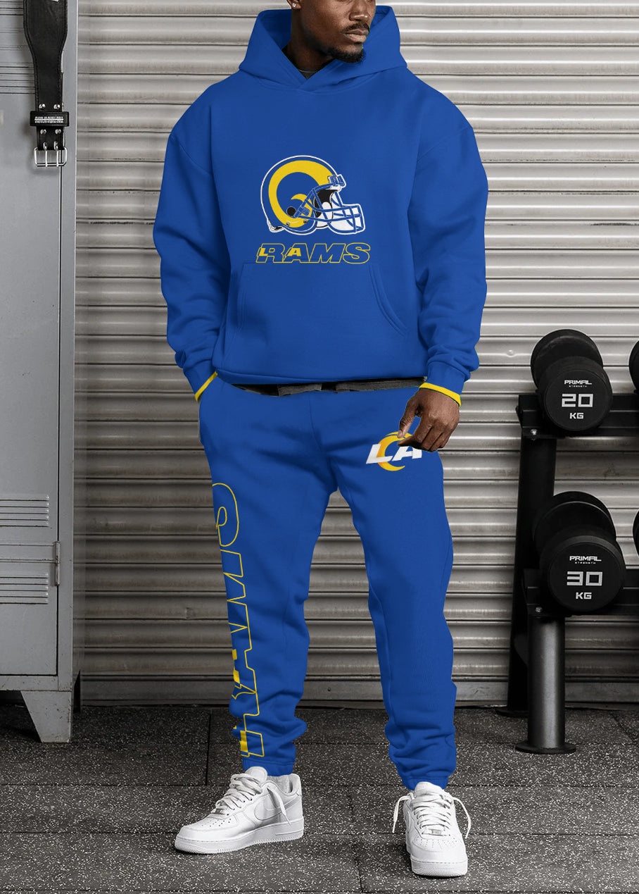 Los Angeles Rams Combo Pullover Hoodie And Sweatpants AZBTPHSP000076