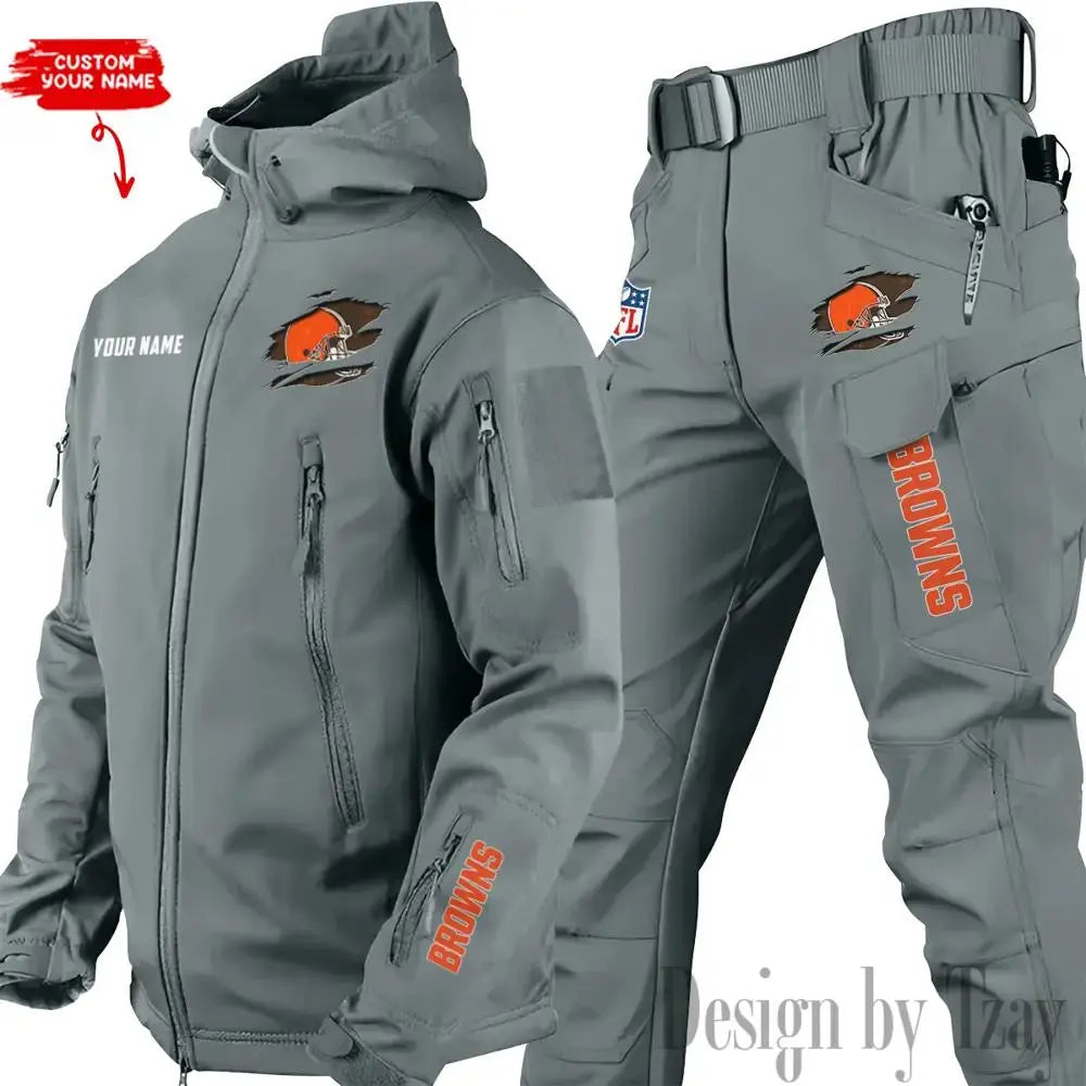 Cleveland Browns Outdoor Jacket and Pants 000076