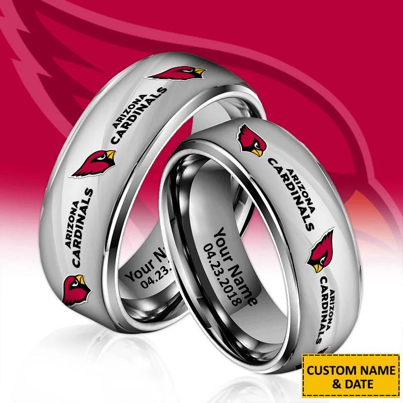 Arizona Cardinals Special Stainless Ring Custom Name AZBTSR000059