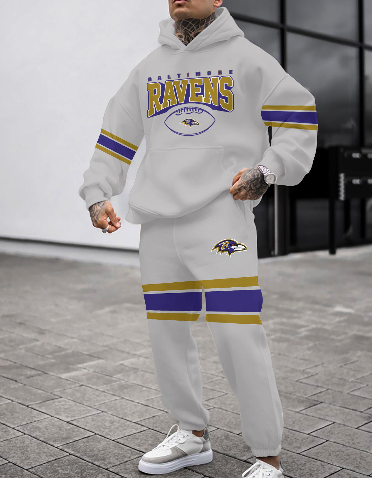 Baltimore Ravens Combo Pullover Hoodie And Sweatpants AZBTPHSP000043