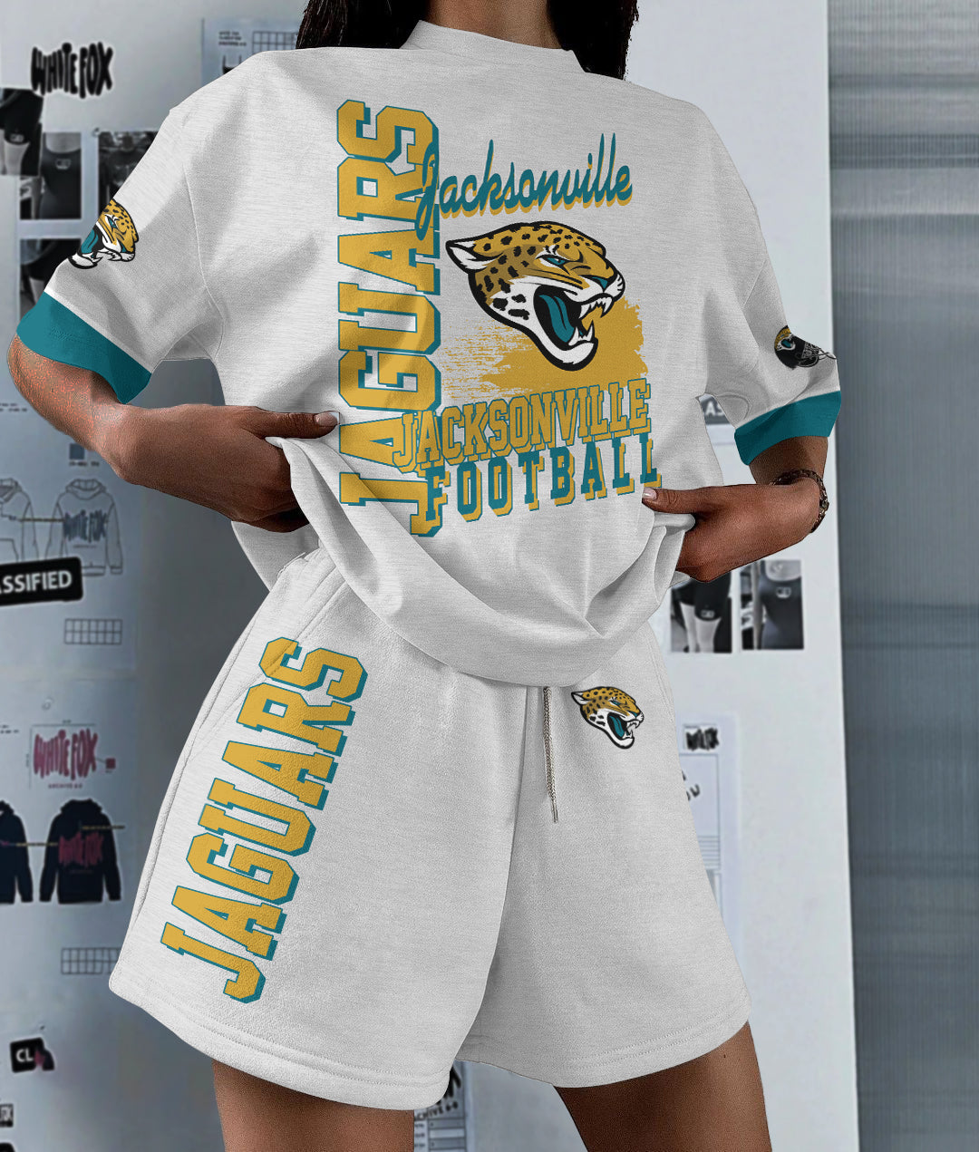 Jacksonville Jaguars Limited Edition Top And Shorts Two-Piece Suits (3)