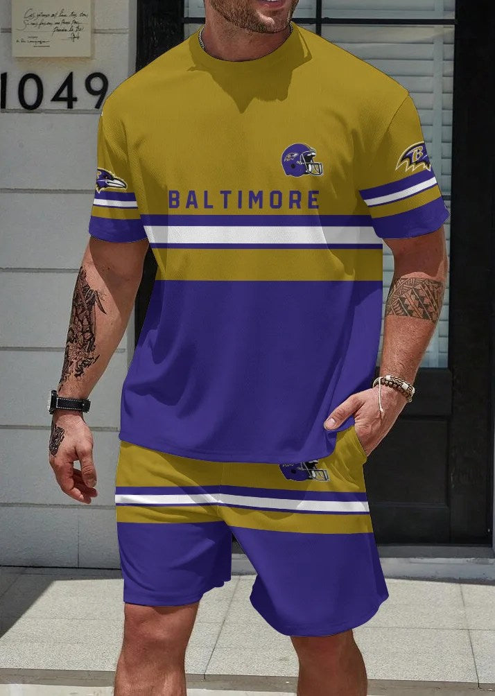 Baltimore Ravens T-shirt and Shorts AZBTTSAS000039