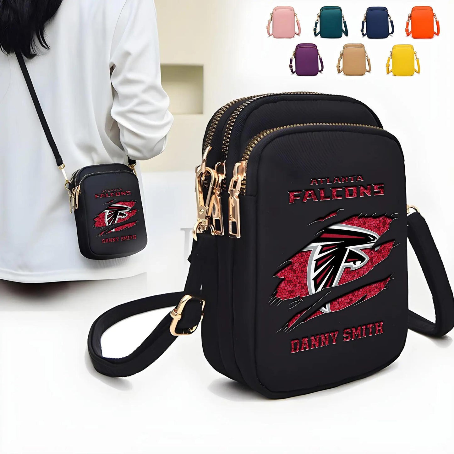 Atlanta Falcons Mini Crossbody Bag for Women New Trending 2025 AZBT2DMCB000005