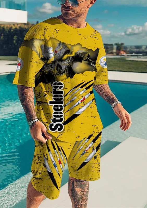 Pittsburgh Steelers T-shirt and Shorts AZTS118