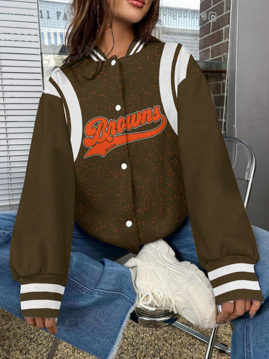 Cleveland Browns National Football League Varsity Jacket AZBTVJK000566