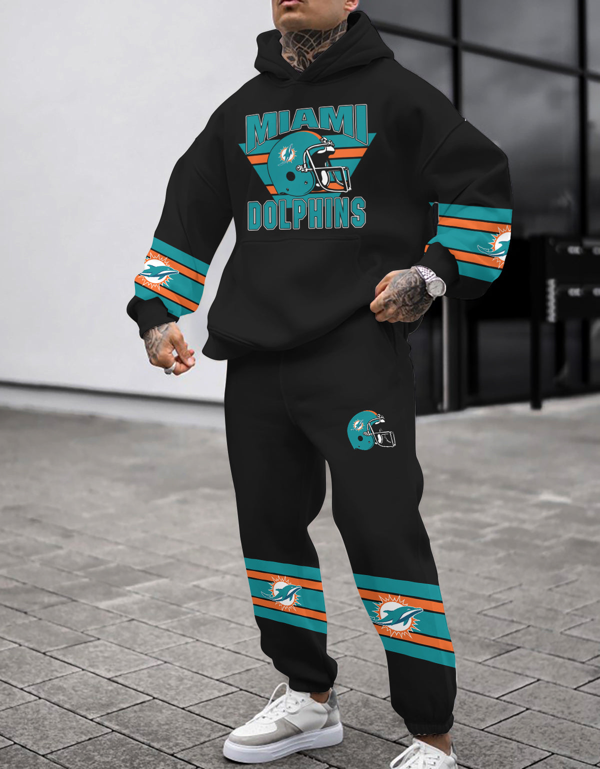 Miami Dolphins Combo Pullover Hoodie And Sweatpants AZBTPHSP000001