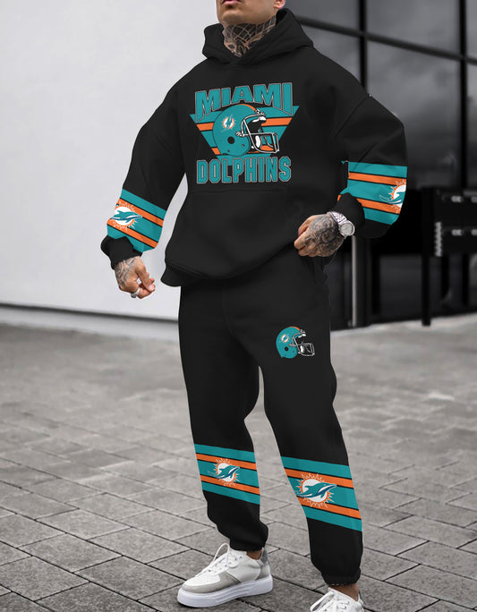 Miami Dolphins Combo Pullover Hoodie And Sweatpants AZBTPHSP000001