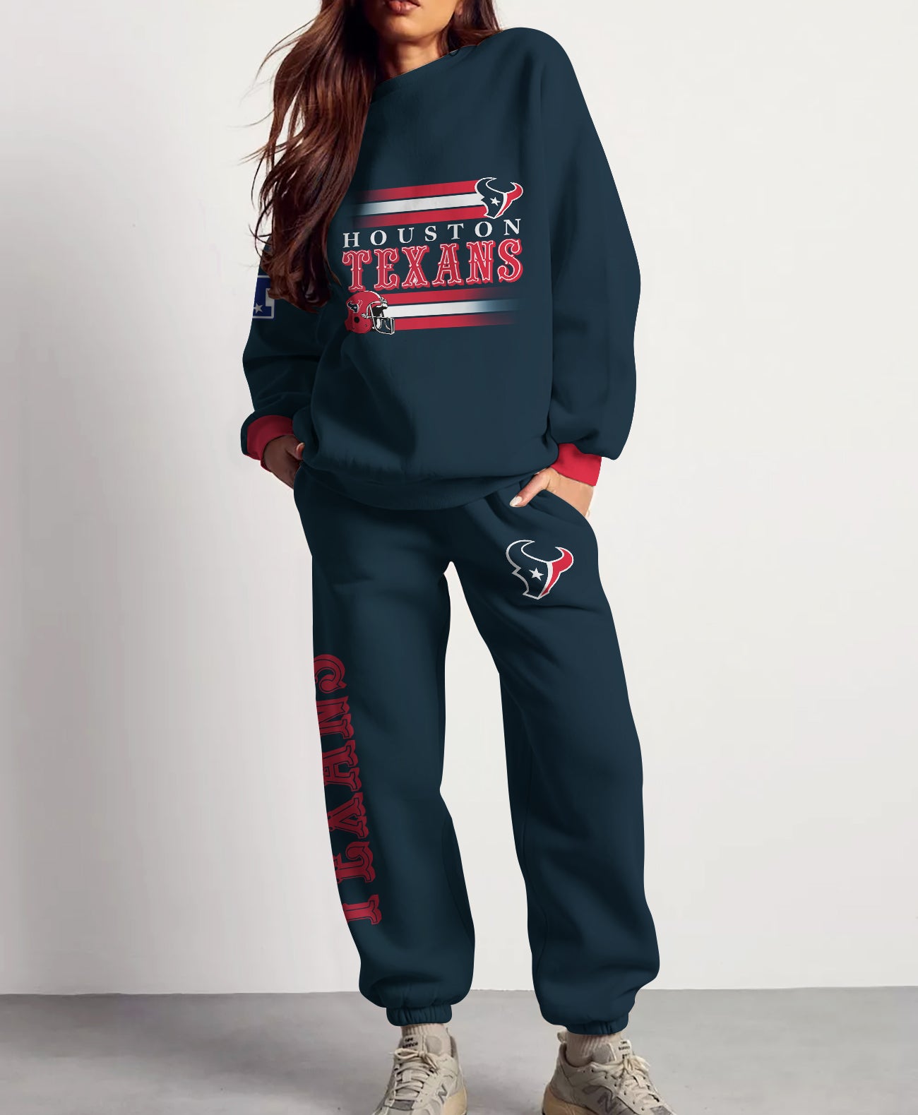 Houston Texans Combo 3D Sweatsuit and Sweatpants Unisex CBSP223
