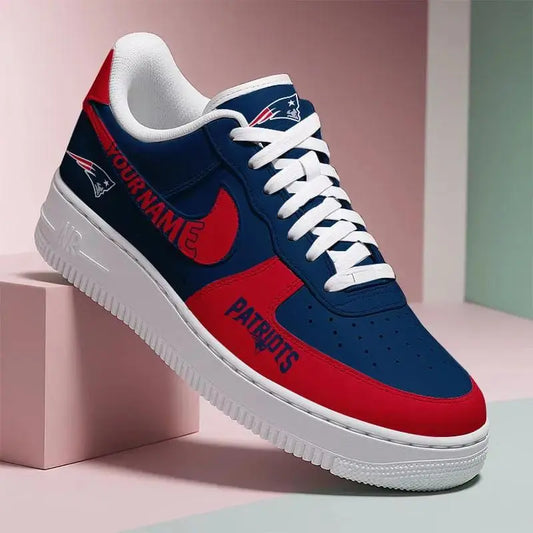 New England Patriots New Personalized AF1-1 Sneakers 2025 AZBTAF1N000022