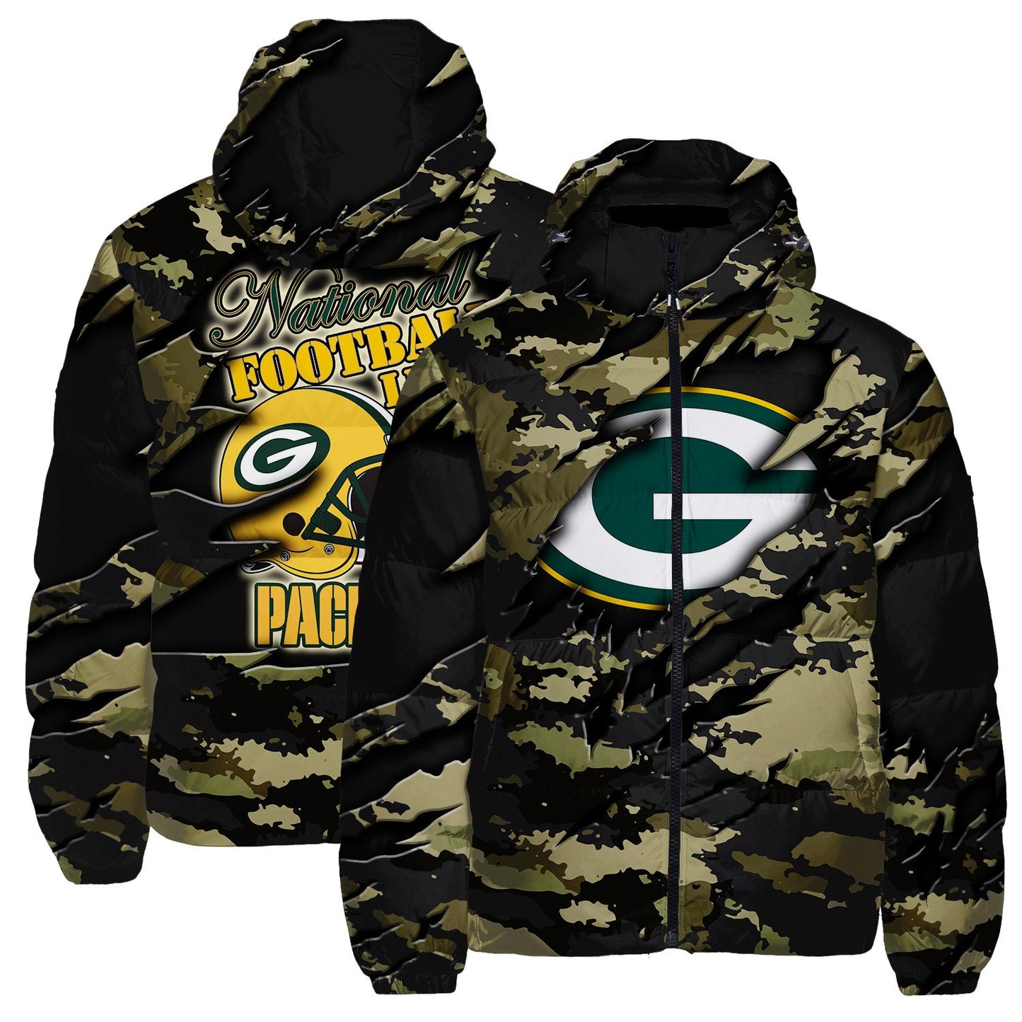 Green Bay Packers CozyCloud Down Jacket AZBTDWJ000430
