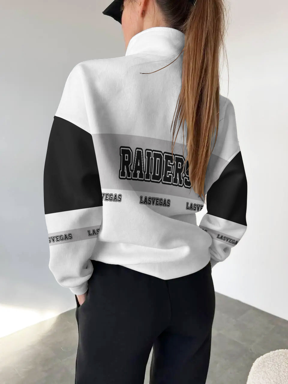 Las Vegas Raiders Casual Colorful Stand Collar Sweatshirt AZBTSCSW000445