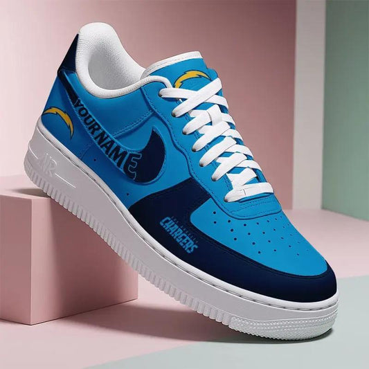 Los Angeles Chargers New Personalized AF1-1 Sneakers 2025 AZBTAF1N000018