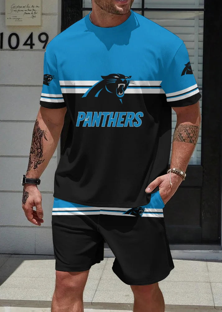 Carolina Panthers T-shirt and Shorts AZBTTSAS000029