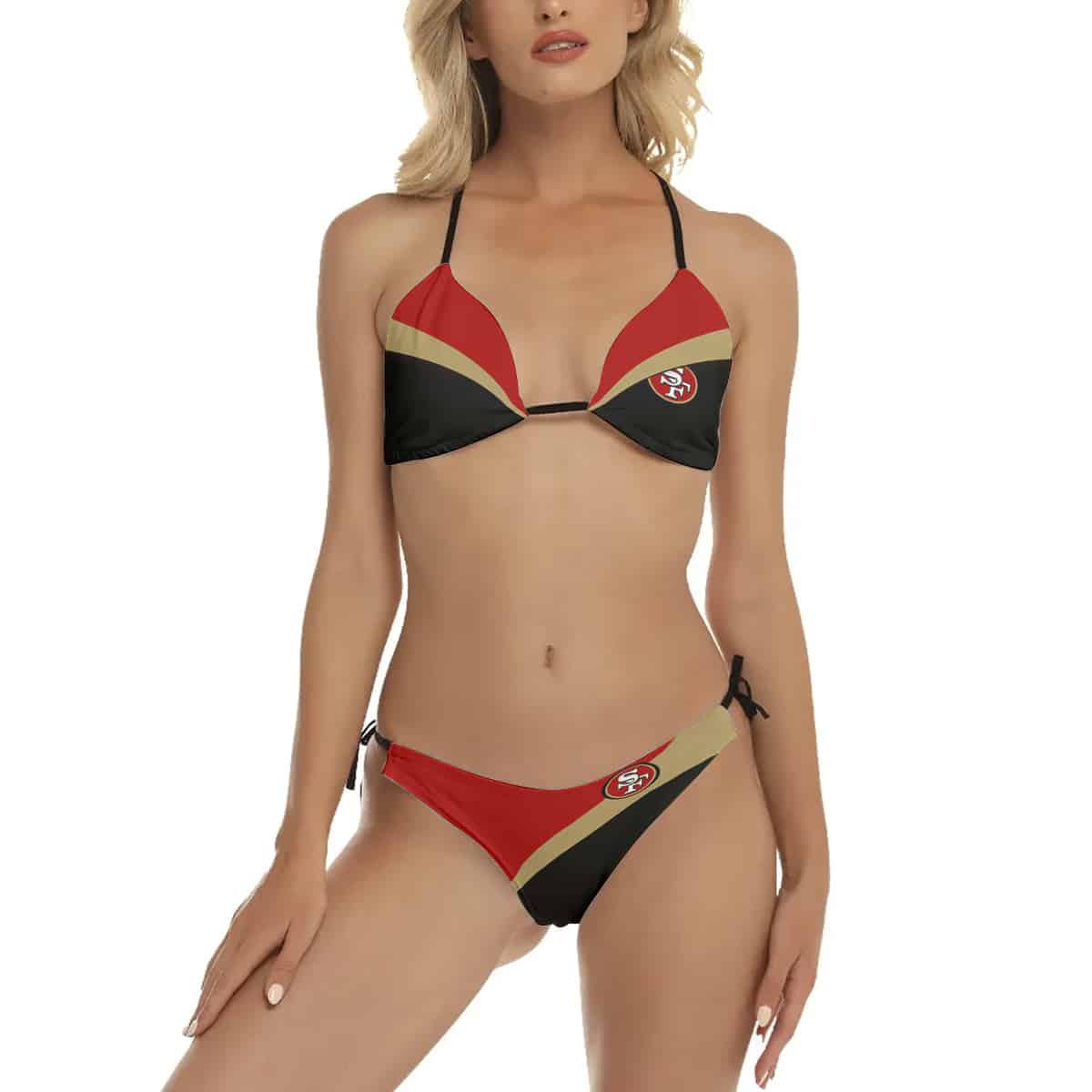 San Francisco 49ers String Bikini Sets 014