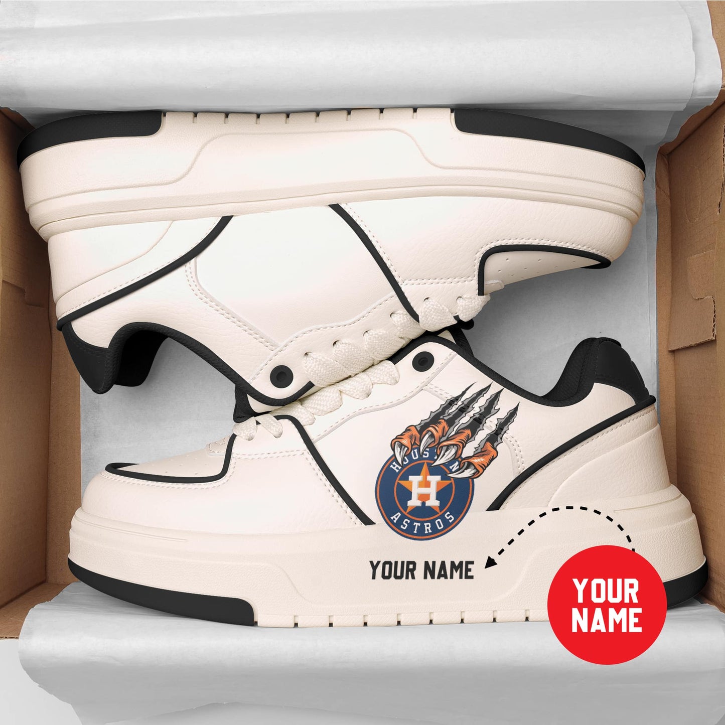 Houston Astros Personalized MLB Sneakers 025