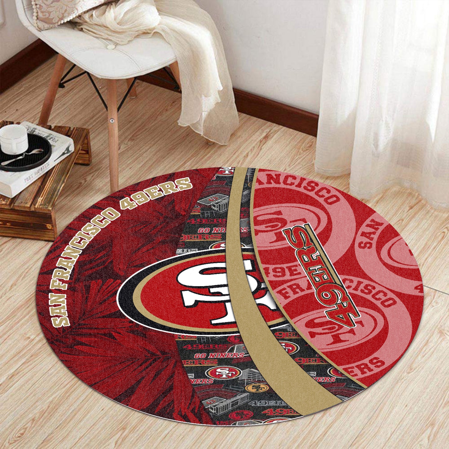 San Francisco 49ers Round Rug 147