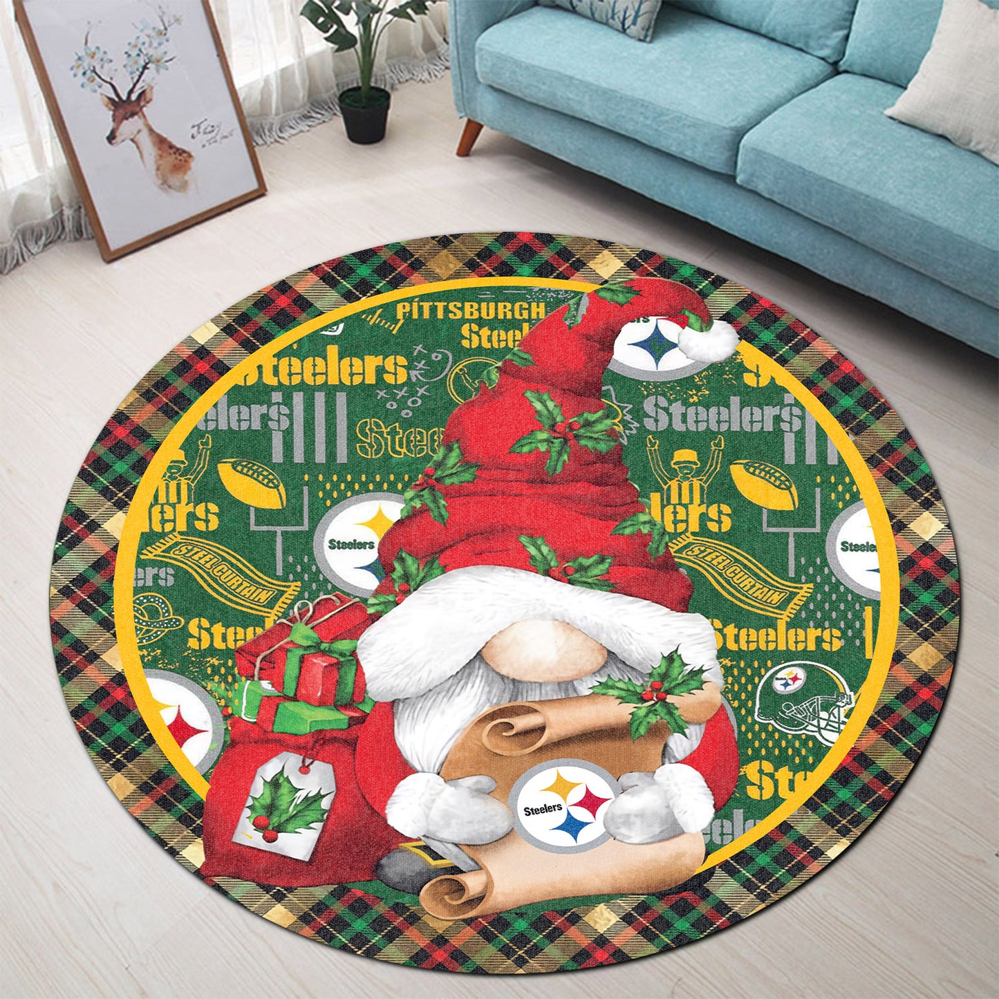 Pittsburgh Steelers Round Rug 218