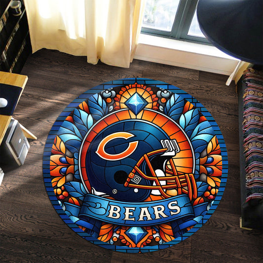 Chicago Bears Round Rug 98RRUG229