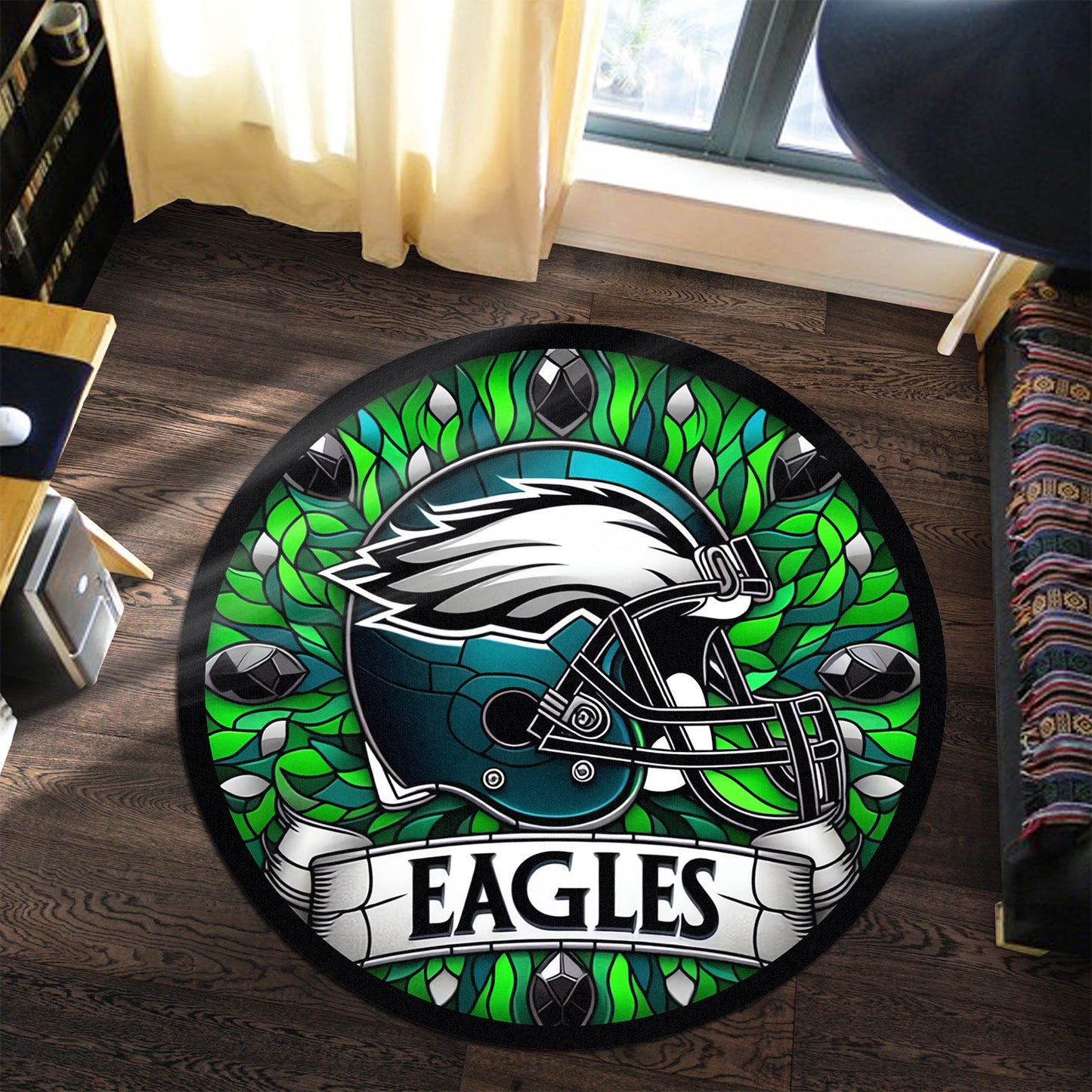 Philadelphia Eagles Round Rug 98RRUG231