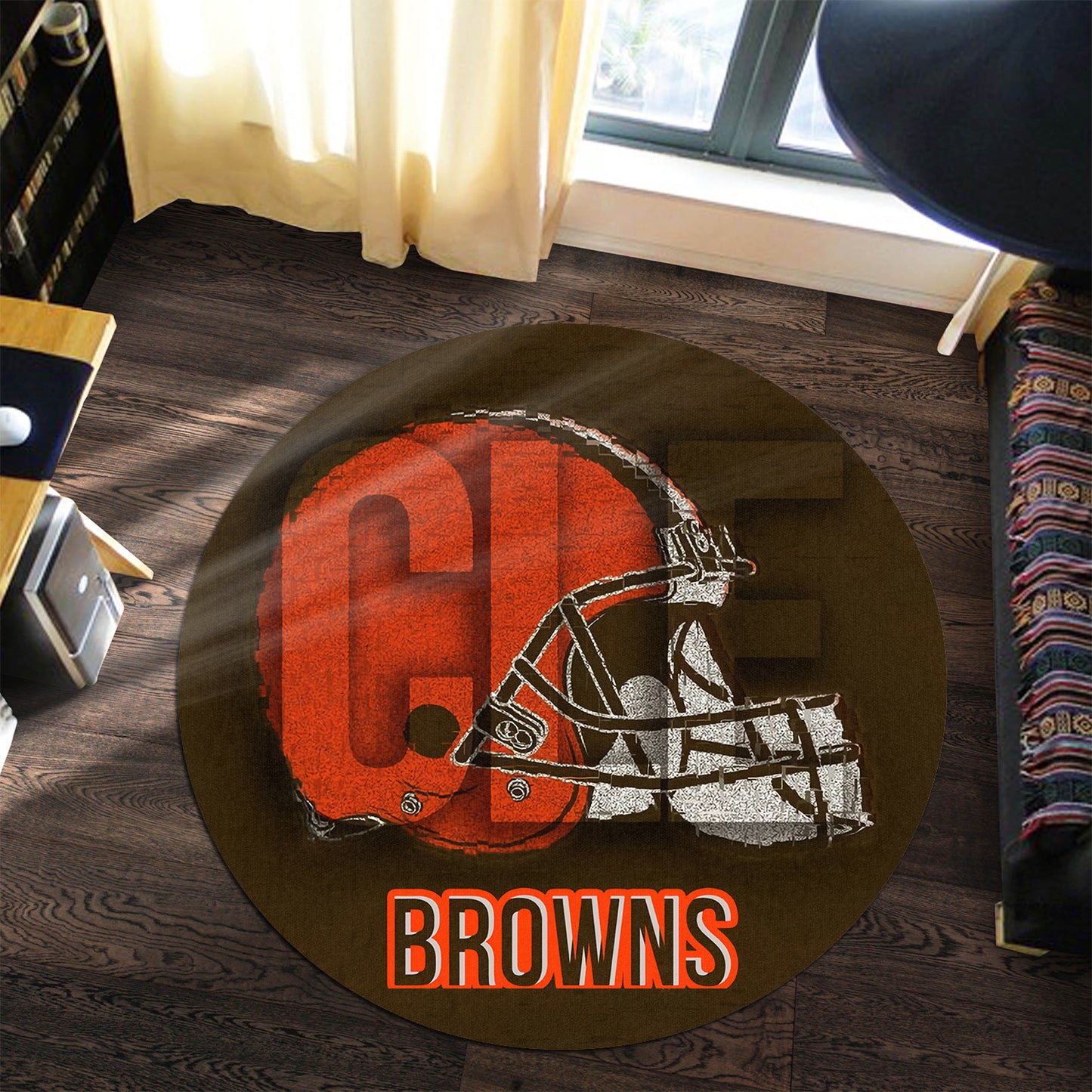 Cleveland Browns Round Rug 98RRUG234